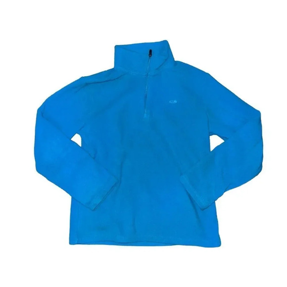 Kids‎ Champion Blue Fleece 3/4 Zip Size Medium - Picture 1 of 2